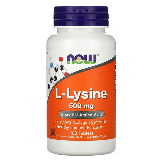 NOW L-Lysine 500 mg 100 Tablets, hatékony segítség a herpesz ellen