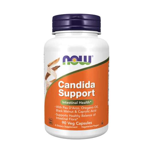NOW Candida Support - 90 Veg Capsules - segíti, támogatja a bélbaktériumok egészséges egyensúlyát