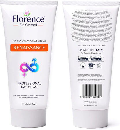 Florence BIO Renaissance anti-aging hidratáló arckrém hialuronsavval és C-vitaminnal 100 ml