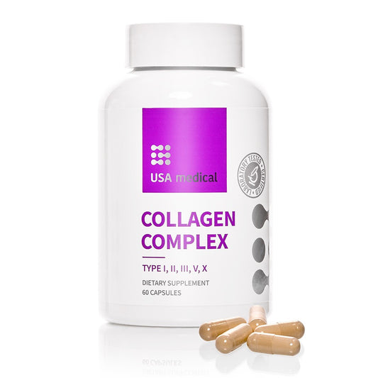 USA Medical Collagen Complex Kollagén komplex kapszula 5 féle kollagén peptiddel