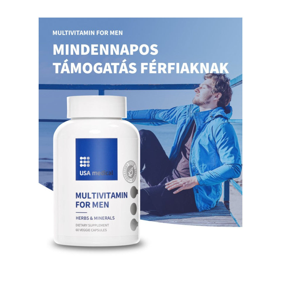 USA Medical Multivitamin For Men Férfi Multivitamin növényi kivonatokkal